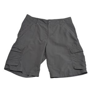 REI Co-Op Sahara Cargo Shorts Dark Gray Womens 10 Gorpcore Hiking Lightweight